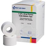 Athletic Tape, Porous Cloth, 1 1/2" x 10 yd, 16 Rolls/Box
